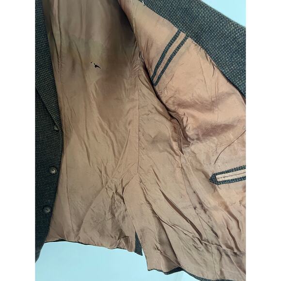 Vintage Brioni Wilkes Bashford Suit Jacket Silk Cashmere Brown Size 44L JP - Picture 10 of 15